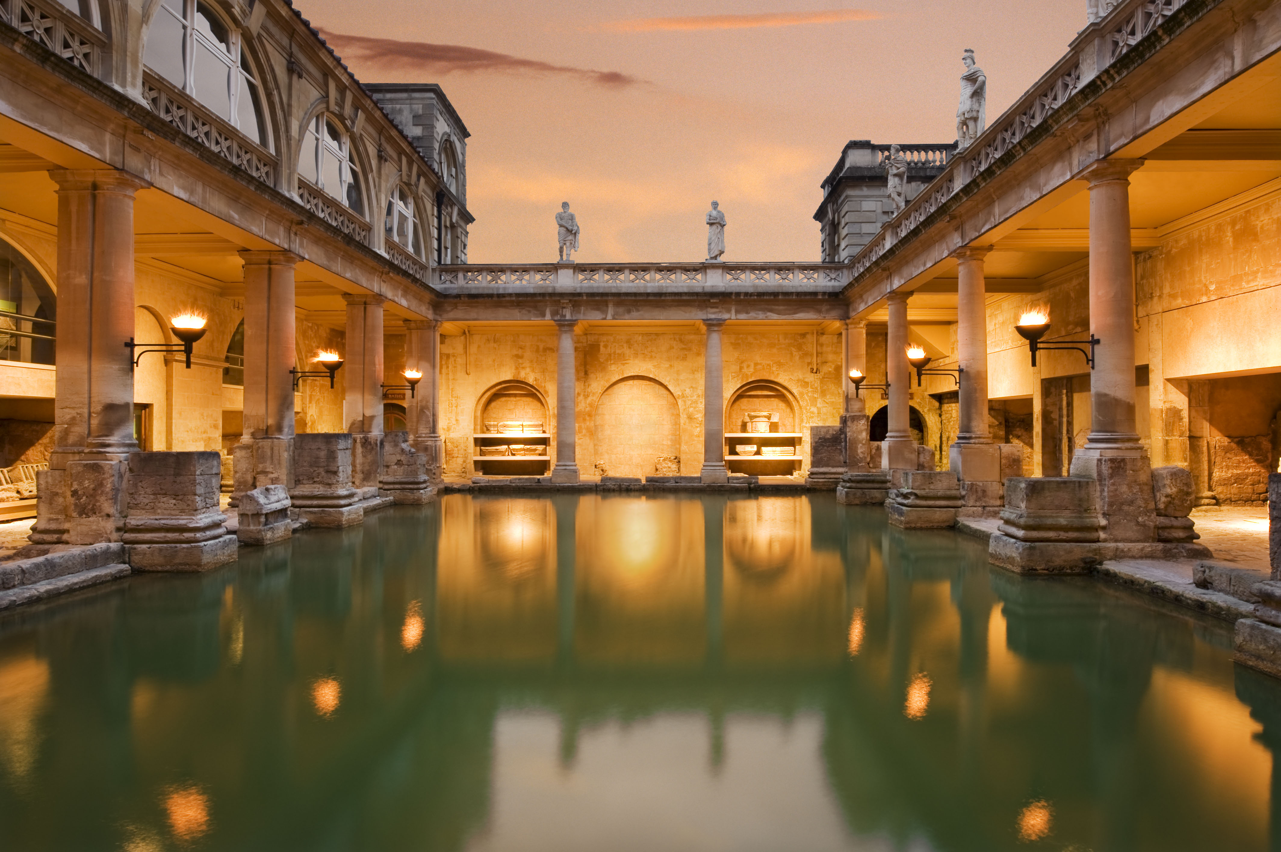 Roman Baths at sunset, James Davies