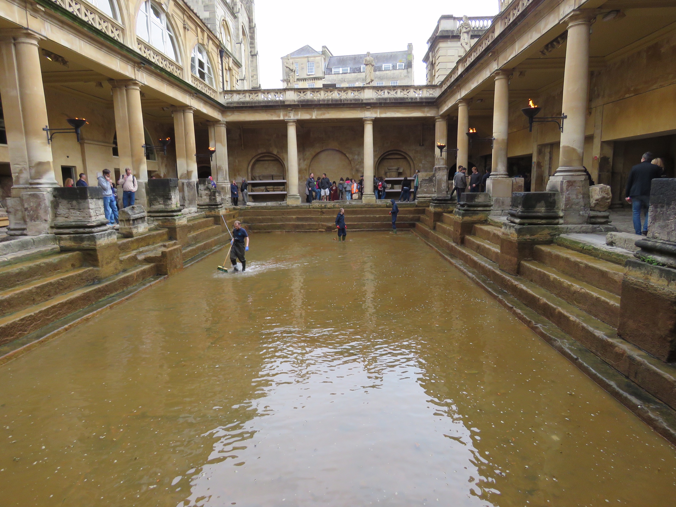 Cleaning the Great Bath