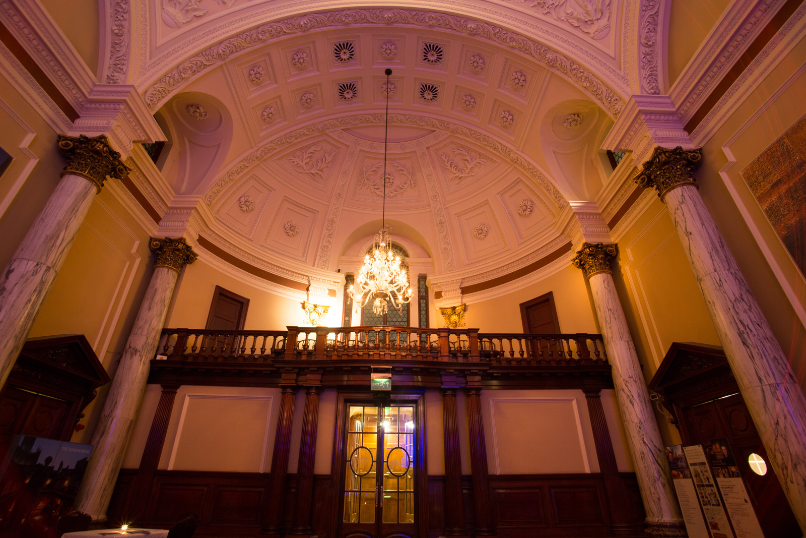 Reception hall balcony