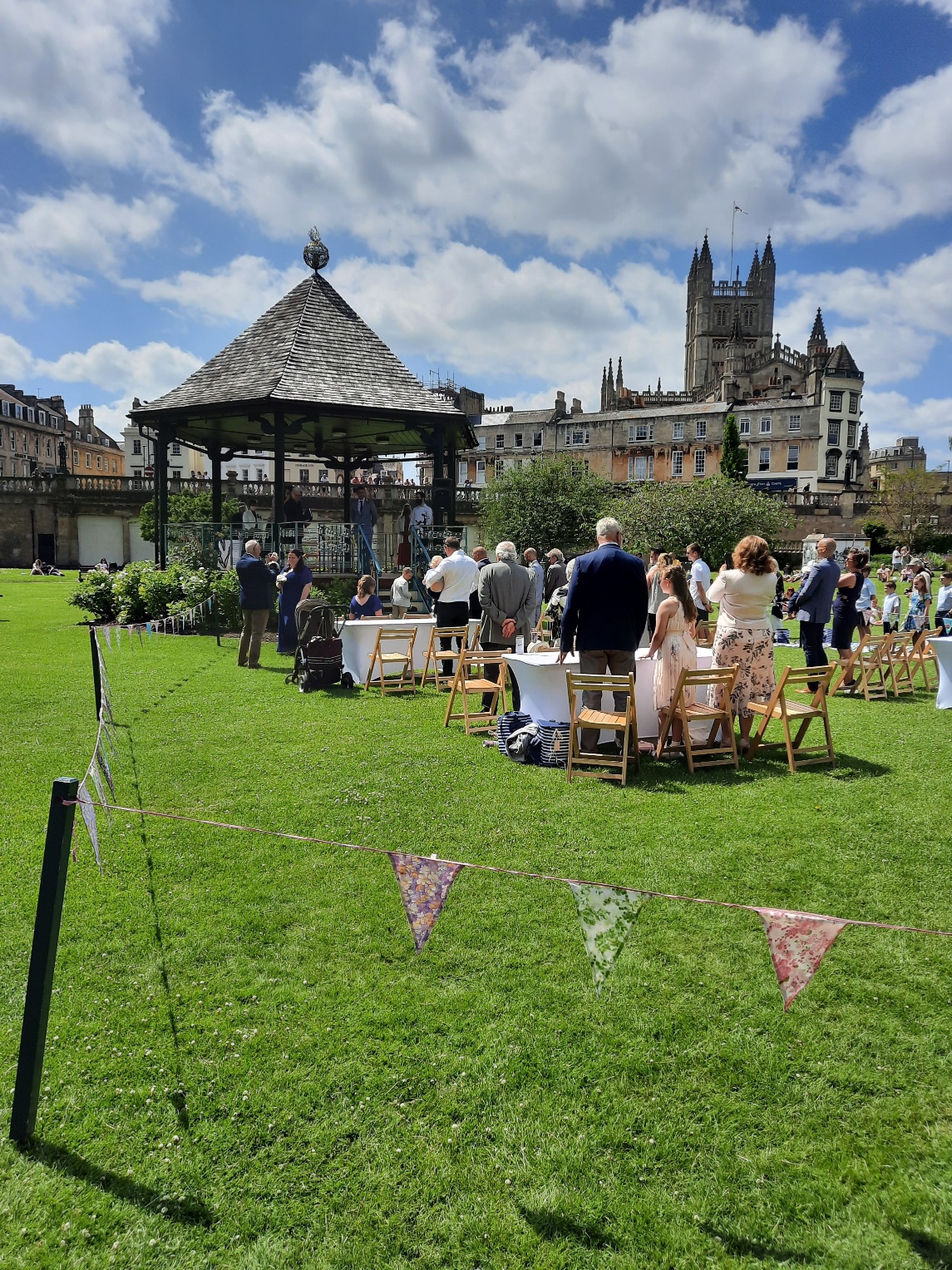 Ceremony in Parade Gardens Bandstand