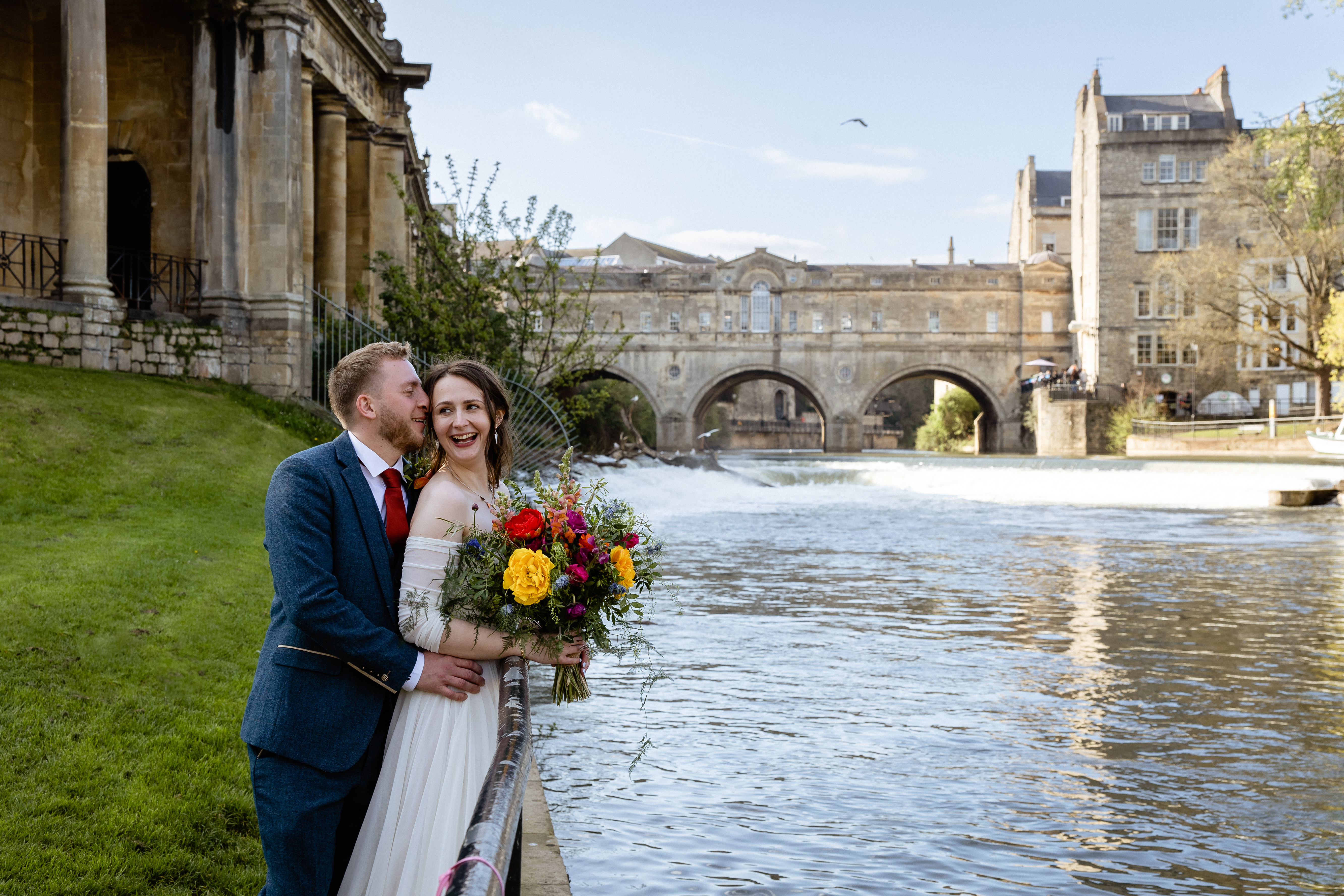 View of Pulteney Bridge, A Tall Long Legged Bird