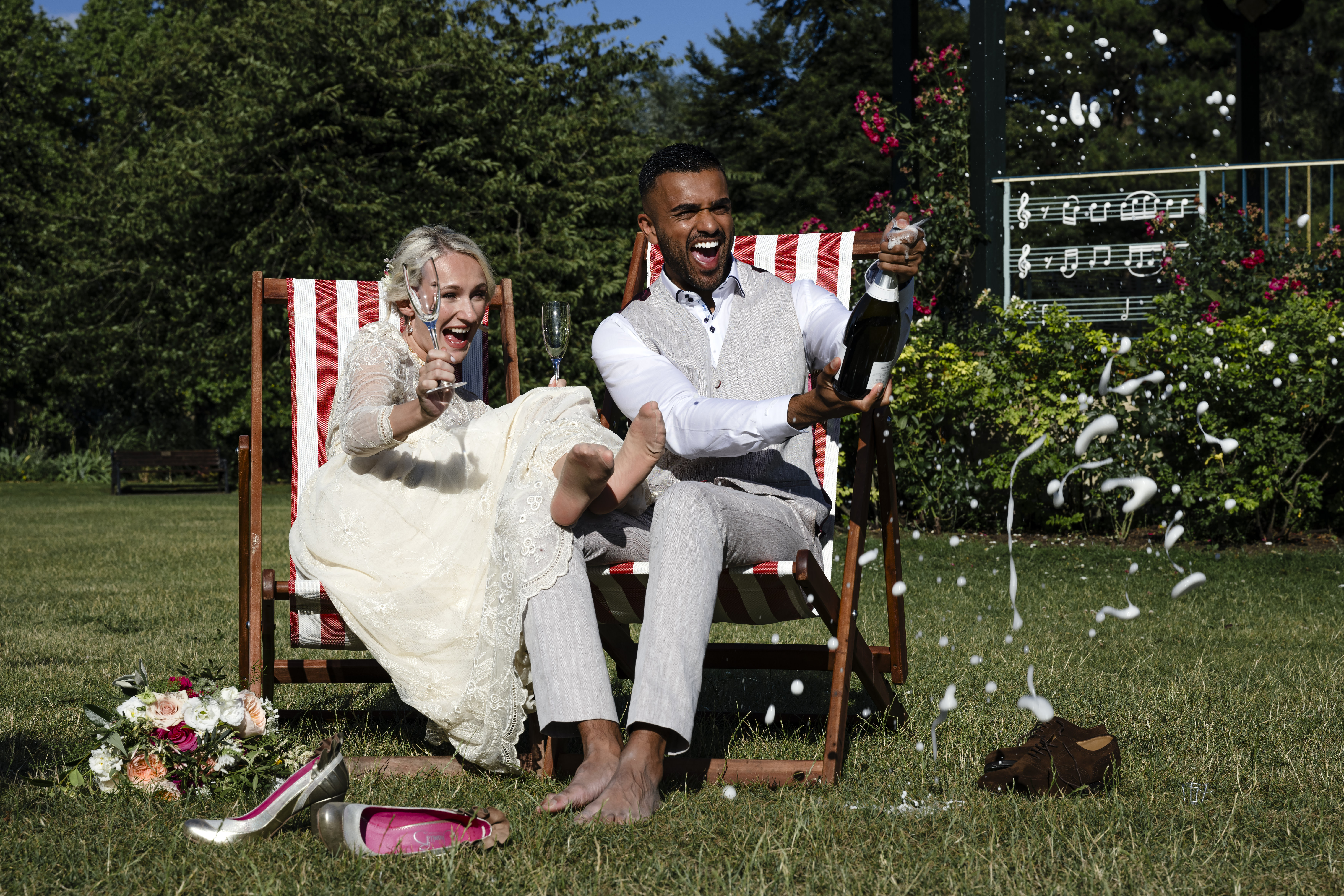 Wedding Couple in Parade Gardens, Rich Howman