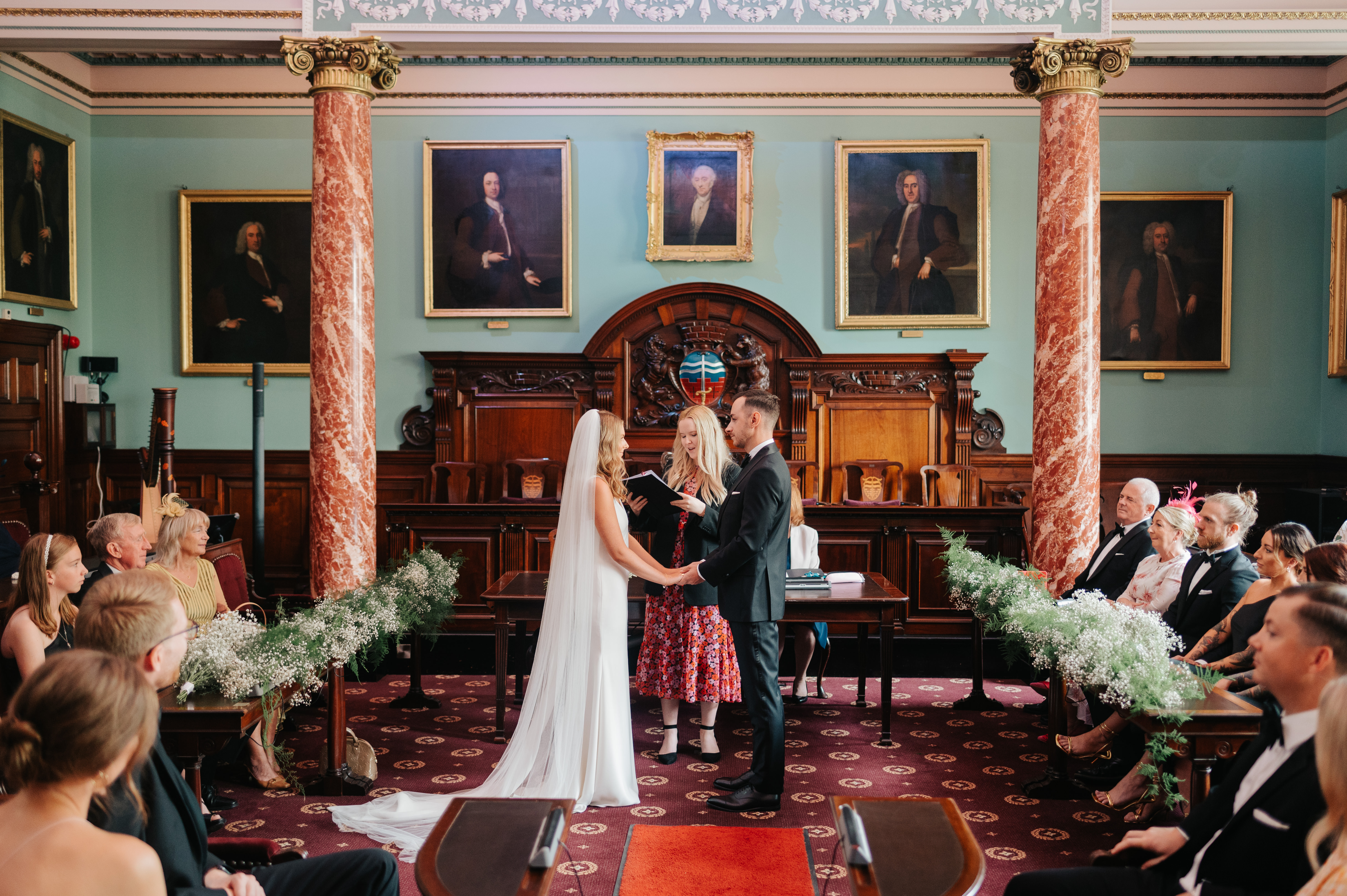 Council Chamber wedding ceremony, Amy Sanders