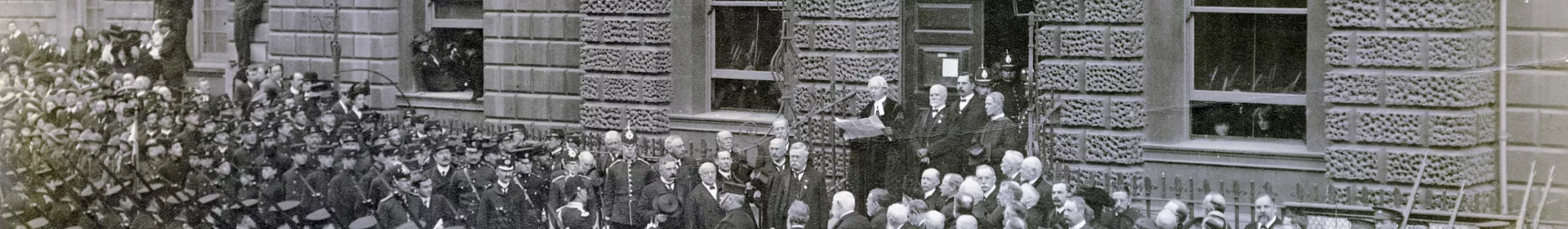 Proclamation of King George V at Guildhall 1910